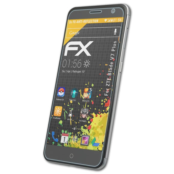 atFoliX FX-Antireflex Displayschutzfolie für ZTE Blade V7 Plus
