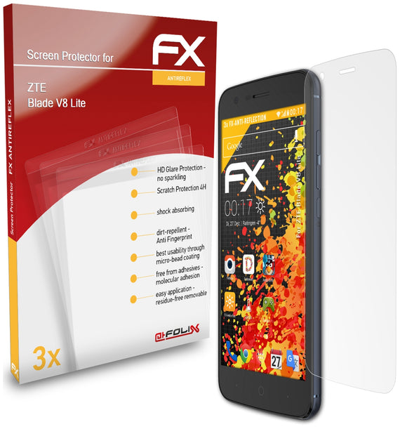 atFoliX FX-Antireflex Displayschutzfolie für ZTE Blade V8 Lite