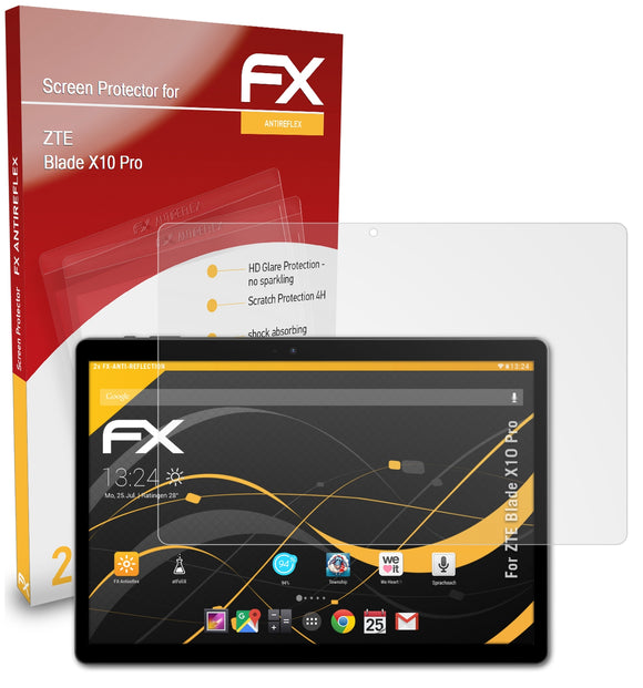 atFoliX FX-Antireflex Displayschutzfolie für ZTE Blade X10 Pro