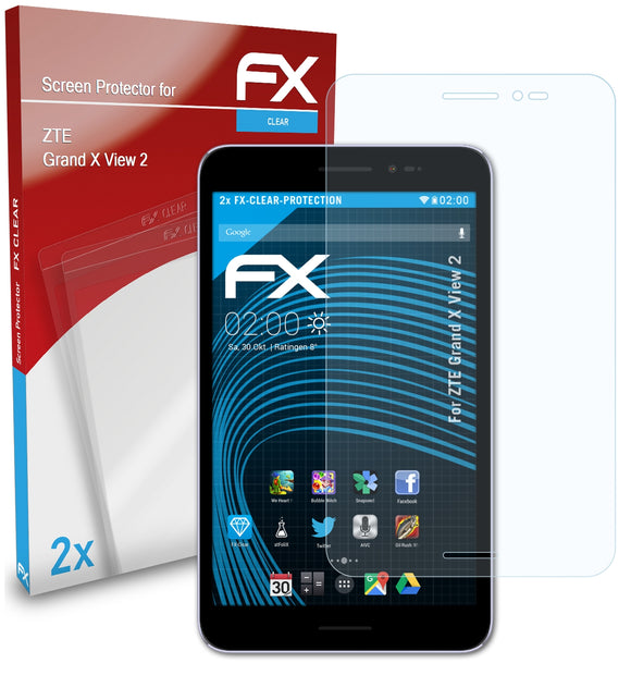 atFoliX FX-Clear Schutzfolie für ZTE Grand X View 2