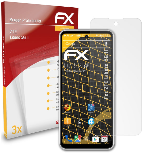 atFoliX FX-Antireflex Displayschutzfolie für ZTE Libero 5G II