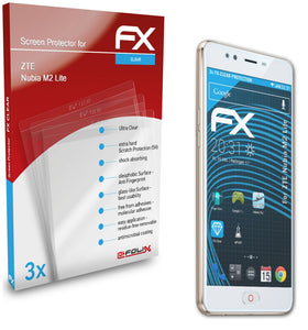 atFoliX FX-Clear Schutzfolie für ZTE Nubia M2 Lite