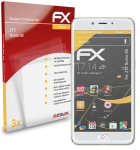 atFoliX FX-Antireflex Displayschutzfolie für ZTE Nubia N2