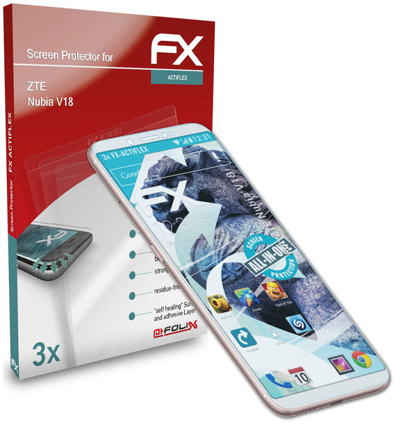 atFoliX FX-ActiFleX Displayschutzfolie für ZTE Nubia V18