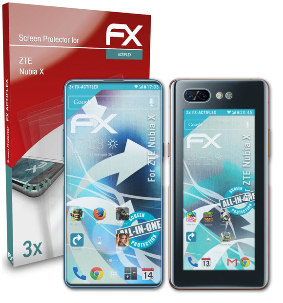 atFoliX FX-ActiFleX Displayschutzfolie für ZTE Nubia X