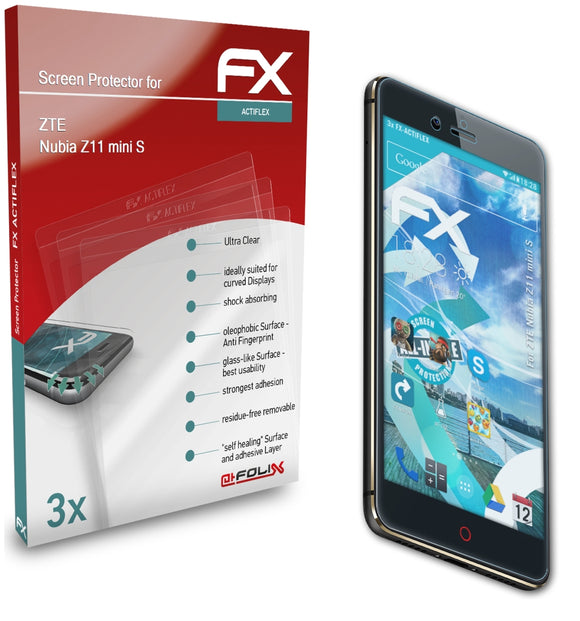 atFoliX FX-ActiFleX Displayschutzfolie für ZTE Nubia Z11 mini S