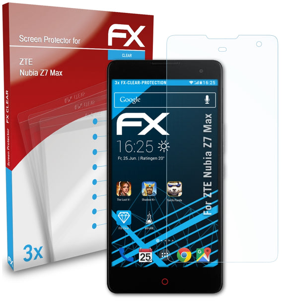 atFoliX FX-Clear Schutzfolie für ZTE Nubia Z7 Max