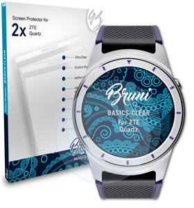 Bruni Basics-Clear Displayschutzfolie für ZTE Quartz