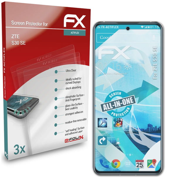 atFoliX FX-ActiFleX Displayschutzfolie für ZTE S30 SE